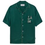Hopeium Silk Heavily Bills Overhemd Donker Groen