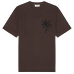 NN.07 Pedro EMB T-shirt Donker Bruin