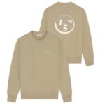 Olaf Brushstroke Face Sweater Beige