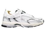 The Mercer Brand The Re-Run White Silver Sneaker Wit/Groen