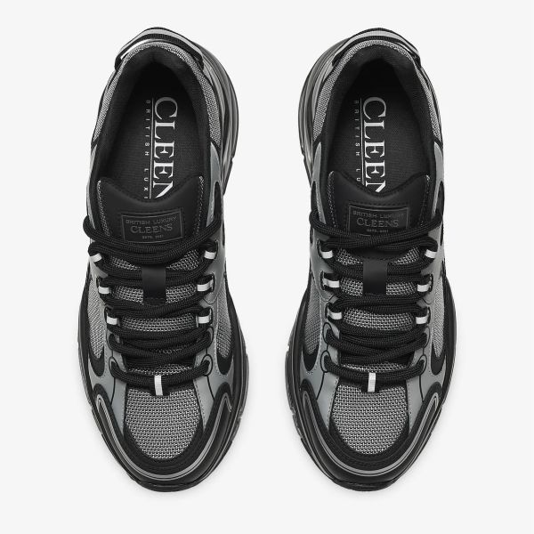 Cleens Pulse Runner Sneaker Zwart/Grijs