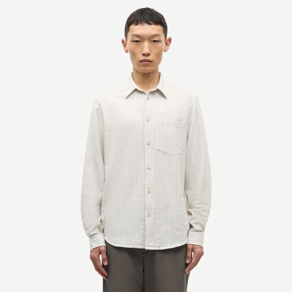 Samsøe Samsøe Liam Overhemd Beige/Wit