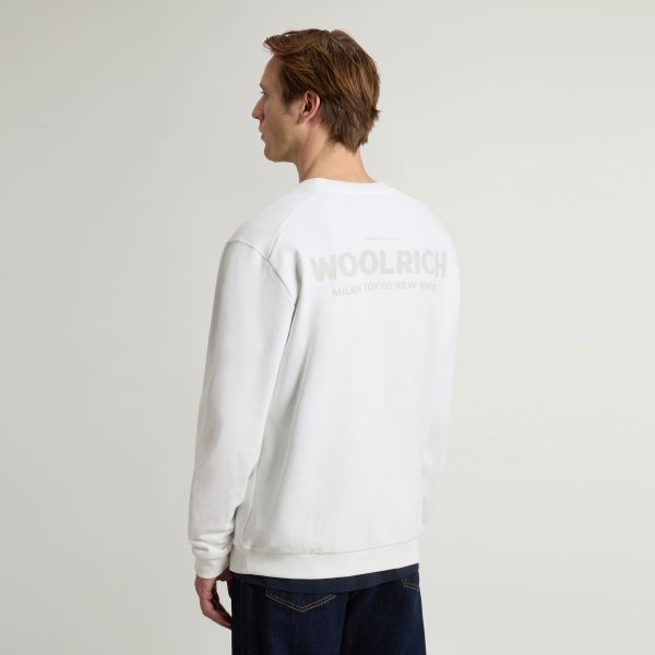 Woolrich Marco Logo Sweater Wit
