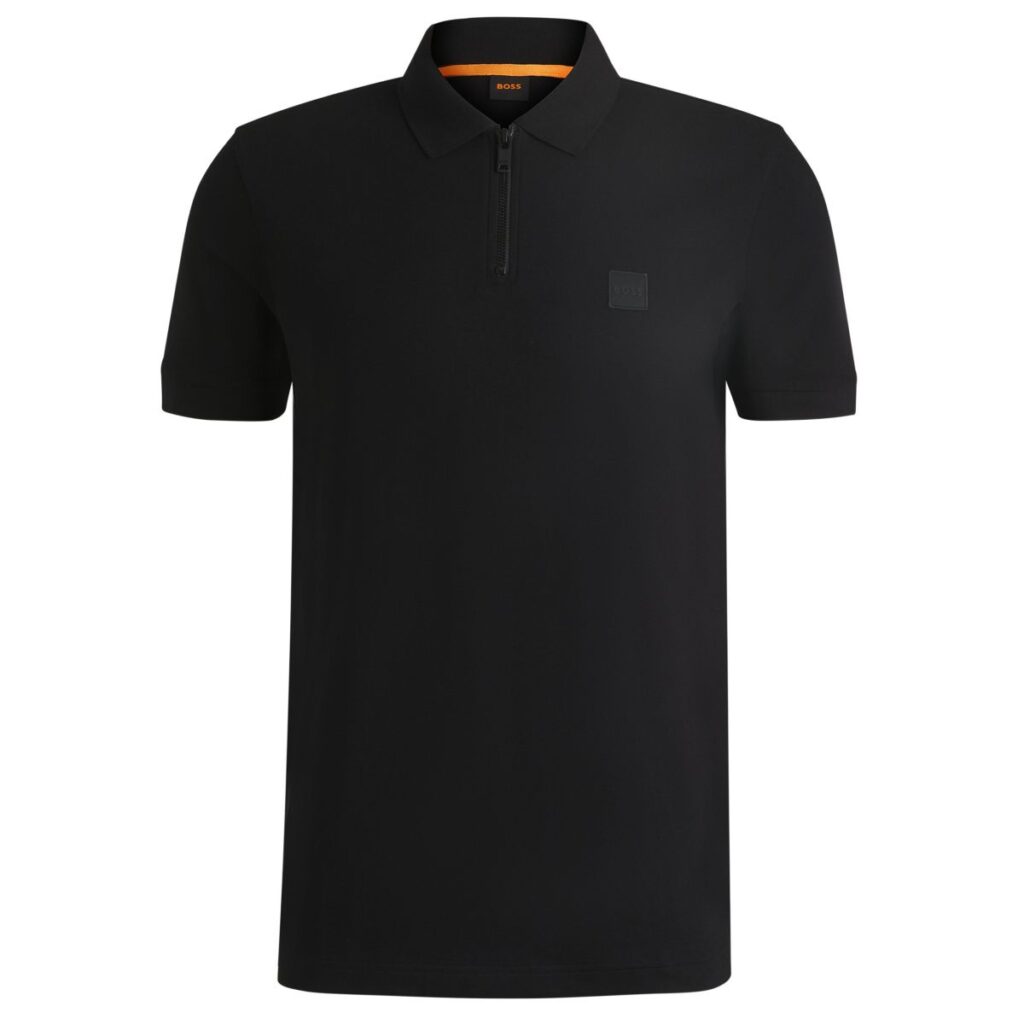 Boss Passerzip Polo Zwart