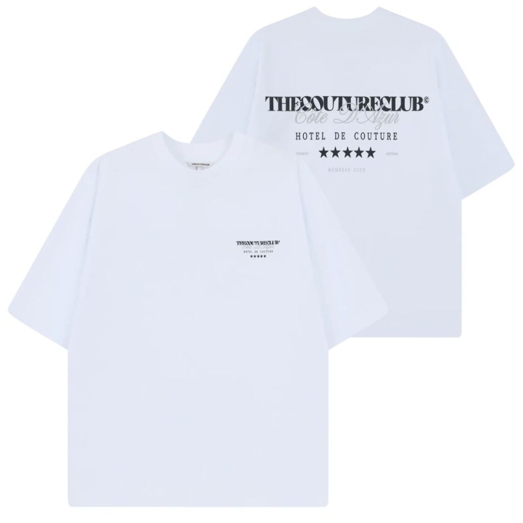 The Couture Club Hotel De Couture T-shirt Wit/Zwart