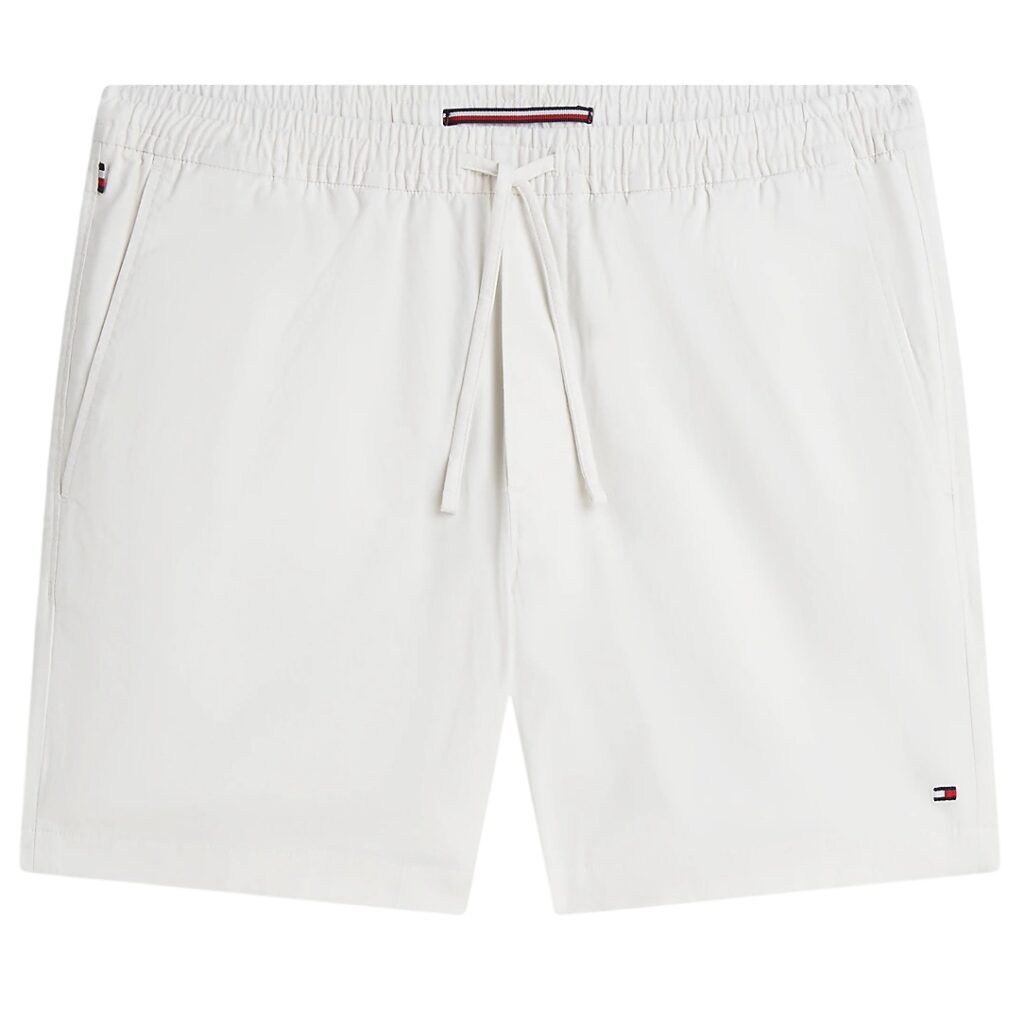 Tommy Hilfiger Dover Poplin Korte Broek Off White