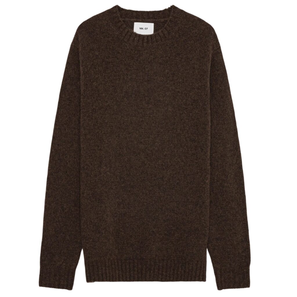 NN.07 Lee Wool Blend Sweater Donker Bruin
