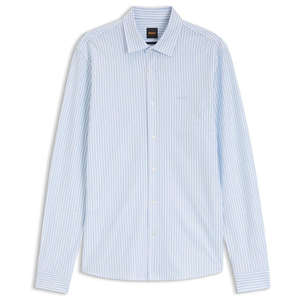 Boss Mysoft Overhemd Licht Blauw