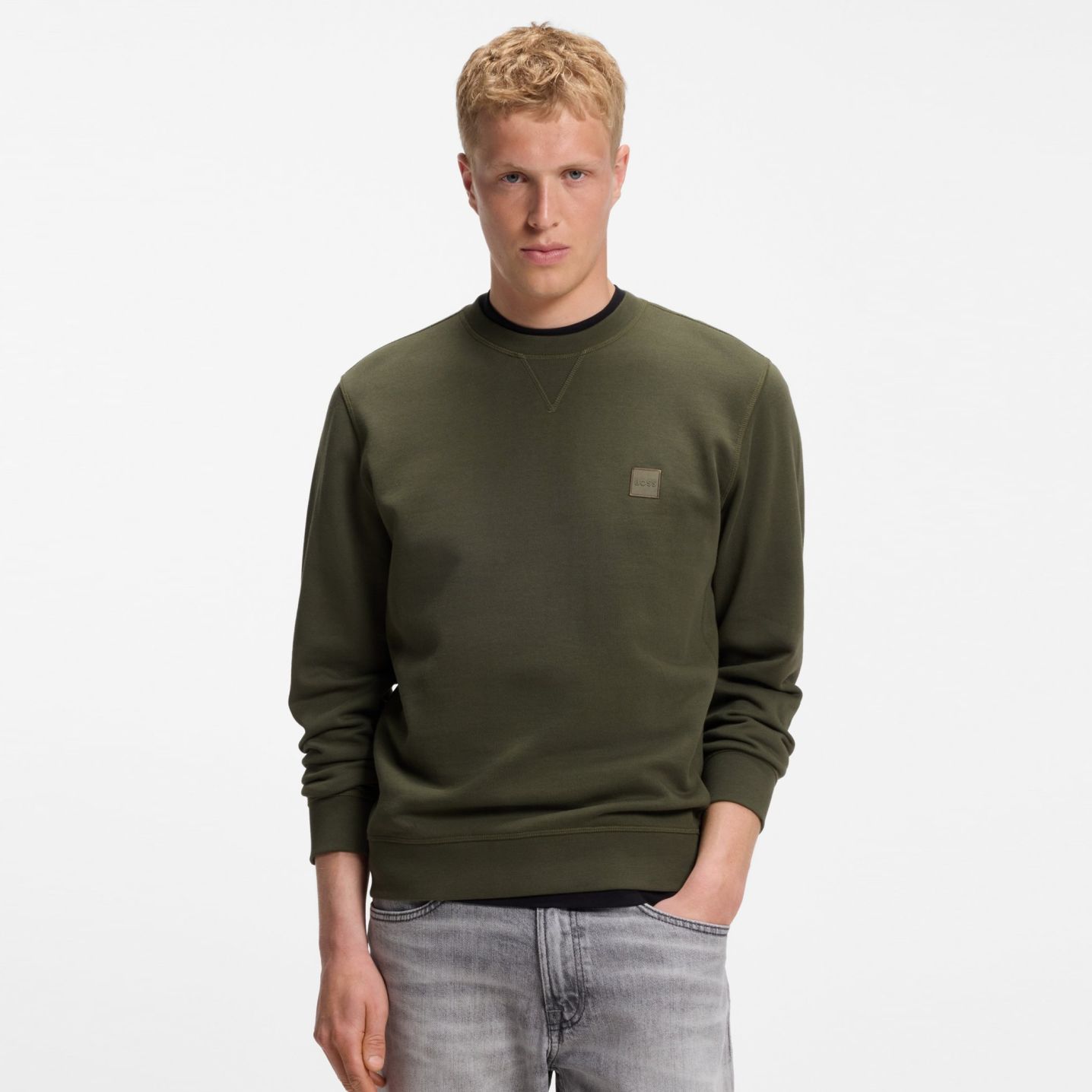 Boss Westart Sweater Donker Groen